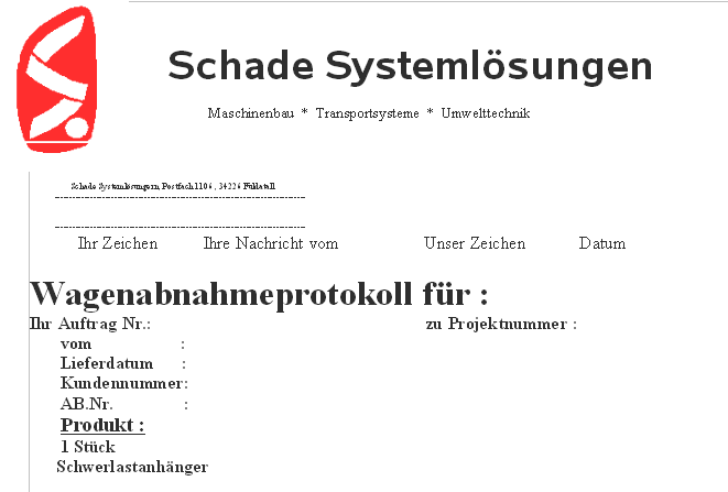  Schade Systemlösungen Datenblatt copyright (c) 2006.